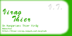 virag thier business card